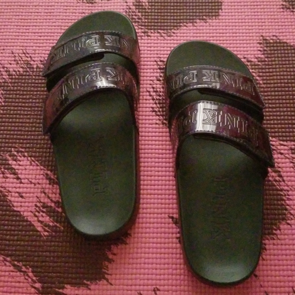 PINK double strap slides